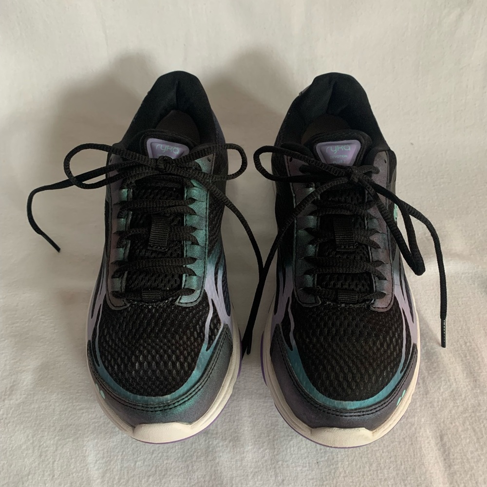 Ryka Devo Plus 2 running sneaker, blue purple black-size 6.5M